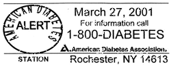 American Diabetes Association cancel