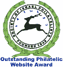 The Society of Israel Philatelists Outstanding
Philatelic Website Award